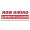Signmission Now Hiring Carpenter Cleaners Banner Apply Inside Accepting Application Single Sided B-120-30211 - alternate 1